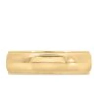 6MM Comfort Fit Milgrain Wedding Band Yellow Gold