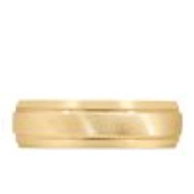 6MM Comfort Fit Wedding Band Yellow Gold