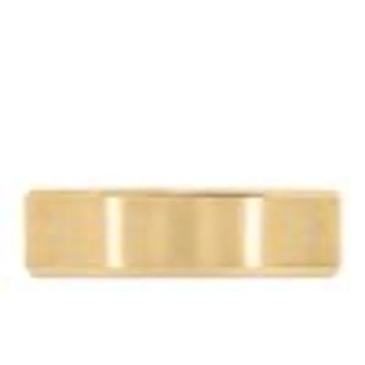 6MM Satin Finish Comfort Fit Wedding Band Yellow Gold