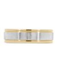 6MM Satin Finish Comfort Fit Wedding Band Yellow Gold