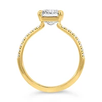 Radiant Engagement Ring with 3.20 Carat TW of Lab Created Diamonds in 14kt Yellow Gold