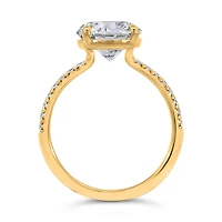 Round Brilliant Engagement Ring with 3.20 Carat TW of Lab Created Diamonds in 14kt Yellow Gold