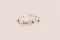 Mom Ring with .12 Carat TW of Diamonds in 10kt White Gold