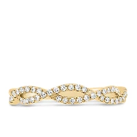 Infinity Ring with .20 Carat TW of Diamonds in 10kt Yellow Gold