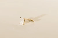 Radiant Engagement Ring with 3.20 Carat TW of Lab Created Diamonds in 14kt Yellow Gold