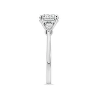 Round Brilliant Engagement Ring with Carat TW of Lab Created Diamonds in 14kt White Gold