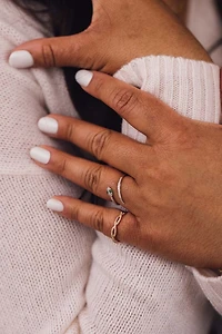 Infinity Ring with .20 Carat TW of Diamonds in 10kt Gold