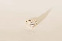 Marquise Engagement Ring with 3.20 Carat TW of Lab Created Diamonds in 14kt Yellow Gold