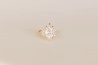 Marquise Engagement Ring with 3.20 Carat TW of Lab Created Diamonds in 14kt Yellow Gold
