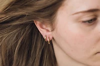 2.5mm x 16mm Hoop Earrings in 10kt Yellow Gold