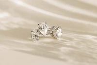 Round Halo Engagement Ring with 3.50 Carat TW of Lab Created Diamonds in 14kt White Gold