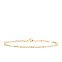 6.5″+0.75″ Rolo Paperclip Bracelet in 10kt Yellow Gold