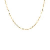 16″+2″ Rolo Paperclip Chain in 10kt Yellow Gold