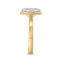 Elongated Cushion Cut Engagement Ring with 3.50 Carat Lab Created Diamond in 14kt Yellow Gold PRE-ORDER