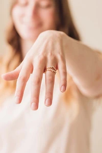 Ring Jacket with .95 Carat TW of Lab Created Diamonds in 14kt Yellow Gold