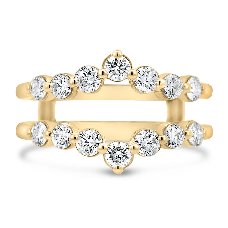 Ring Jacket with .95 Carat TW of Lab Created Diamonds in 14kt Yellow Gold