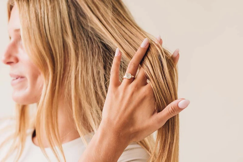 Cushion Cut Engagement Ring with 3.10 Carat TW of Lab Created Diamonds in 14kt Yellow Gold