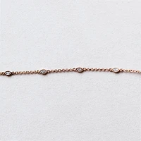 6.25″ + 1″ Bracelet with .05 Carat TW of Diamonds in Rose Tone Sterling Silver