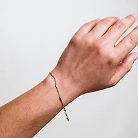 6.25″ + 1″ Bracelet with .05 Carat TW of Diamonds in Rose Tone Sterling Silver