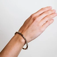 Diamond Pavé Interval Bangle with 1.00 Carat TW in 10KT Yellow Gold