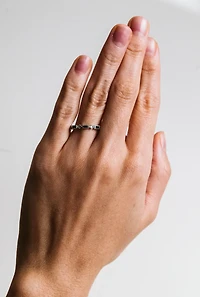 Emerald Ring with .20 Carat TW of Diamonds in 10KT White Gold