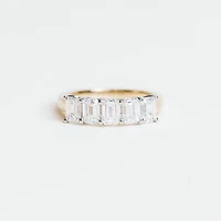 Emerald-Cut Lab-Created Diamond Ring with 2.00ct TW in 10KT Yellow Gold