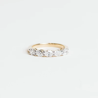 Marquise Ring with 1.00 Carat TW of Lab Created Diamonds in 10KT Yellow Gold