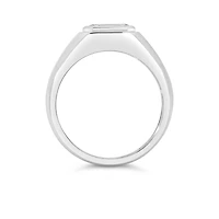 Emerald Cut East-West Lab Created Diamond Ring with 2.00 Carat TW in 14kt White Gold