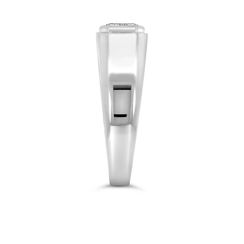 Emerald Cut East-West Lab Created Diamond Ring with 2.00 Carat TW in 14kt White Gold