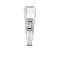 Emerald Cut East-West Lab Created Diamond Ring with 2.00 Carat TW in 14kt White Gold