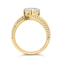 Marquise Engagement Ring with 3.18 Carat TW of Lab Created Diamonds in 14kt Yellow Gold
