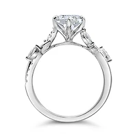 Dutch Marquise Engagement Ring with Carat TW of Lab Created Diamonds in 14kt Gold