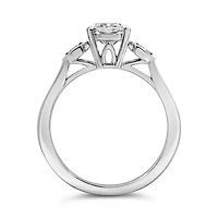 Oval Engagement Ring with Carat TW of Lab Created Diamonds in 14kt Gold