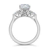 Pear Shape Engagement Ring with 2.62 Carat TW of Lab Created Diamonds in 14kt White Gold
