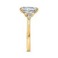 Radiant Cut Engagement Ring with 3.30 Carat TW of Lab Created Diamonds in 14kt Yellow Gold