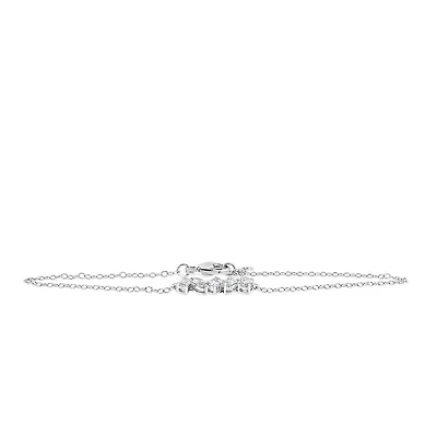 Bracelet with .33 Carat TW of Lab Created Diamonds in 14kt White Gold