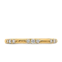 Stackable Ring with .13 Carat TW of Diamonds in 10kt Yellow Gold
