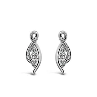 Earrings with .50 Carat TW of Diamonds in 10kt White Gold