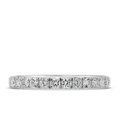 Lab Created Diamond Wedding Band with .50 Carat TW in 14kt White Gold