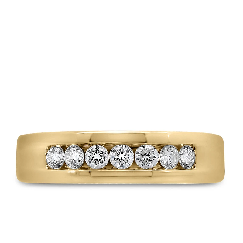 Men’s Ring with .50 Carat TW of Lab Created Diamonds in 10kt Yellow Gold