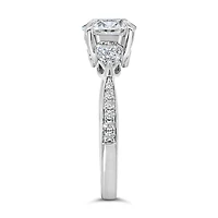 Pear Shape Engagement Ring with 2.50 Carat TW of Lab Created Diamonds in 14kt White Gold