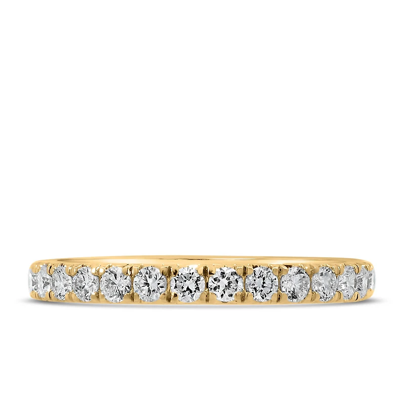 Lab Created Diamond Wedding Band with .50 Carat TW in 14kt Yellow Gold