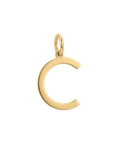 “C” Initial Charm in 10kt Yellow Gold