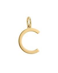 “C” Initial Charm in 10kt Yellow Gold