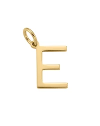 “E” Initial Charm in 10kt Yellow Gold