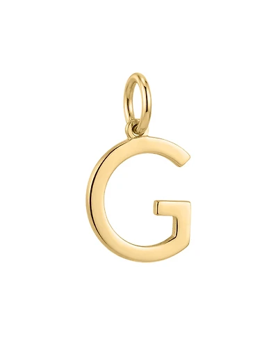 “G” Initial Charm in 10kt Yellow Gold