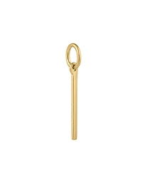 “I” Initial Charm in 10kt Yellow Gold