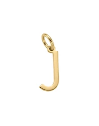 “J” Initial Charm in 10kt Yellow Gold