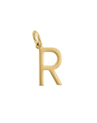 “R” Initial Charm in 10kt Yellow Gold