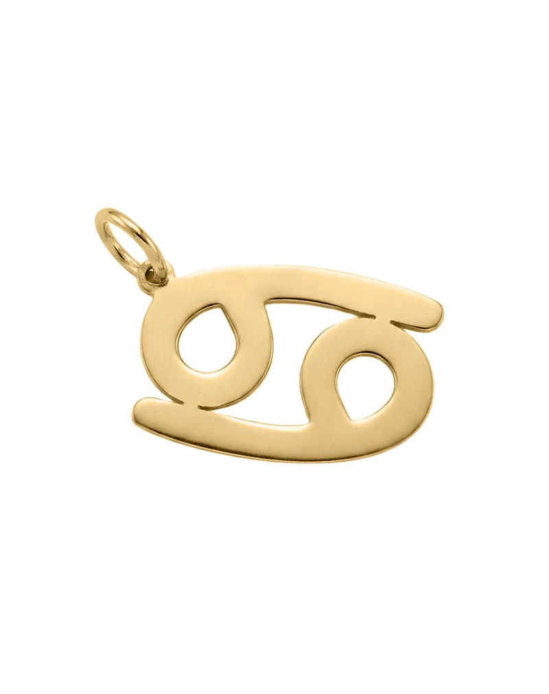 Cancer Zodiac Charm in 10kt Yellow Gold